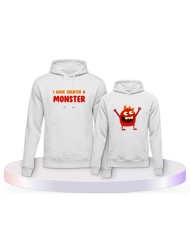 I've created a monster Couple Hoodies kaufen | Paarpulli