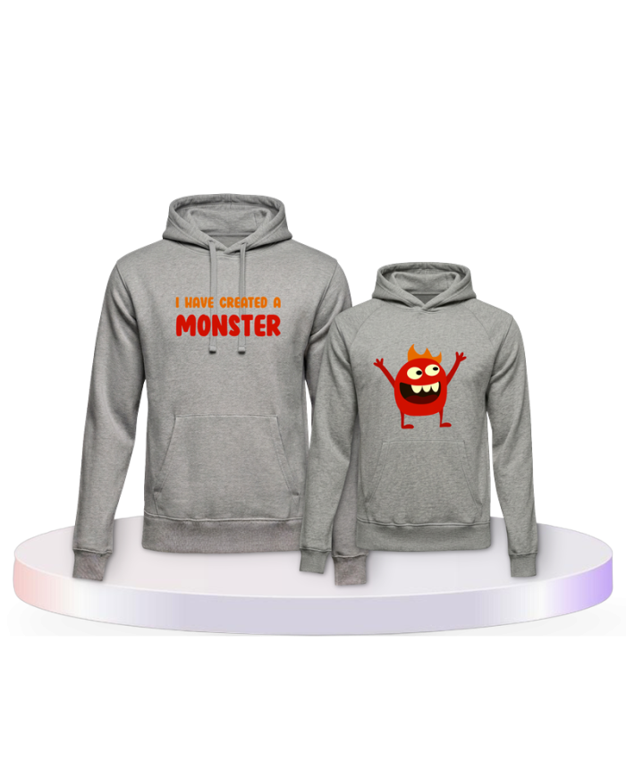 I've created a monster Couple Hoodies kaufen | Paarpulli