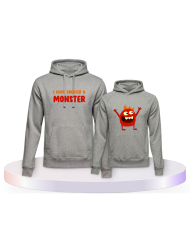 I've created a monster Couple Hoodies kaufen | Paarpulli