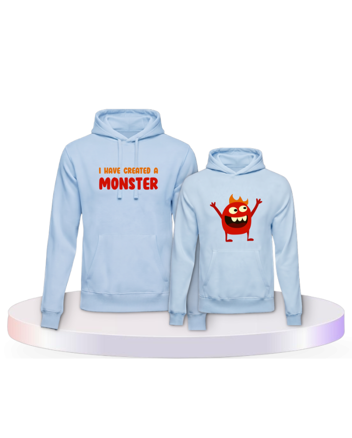 I've created a monster Couple Hoodies kaufen | Paarpulli