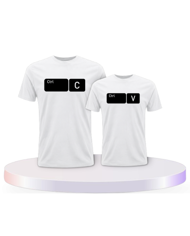 Strg C und Strg V im Button Design. für Eltern-Kind | Paarpulli
