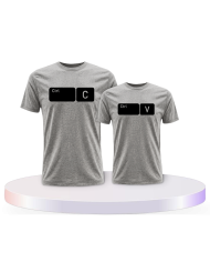 Strg C und Strg V im Button Design. für Eltern-Kind | Paarpulli