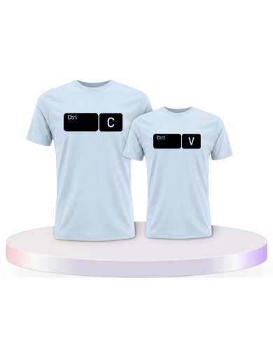 Strg C und Strg V im Button Design. für Eltern-Kind | Paarpulli