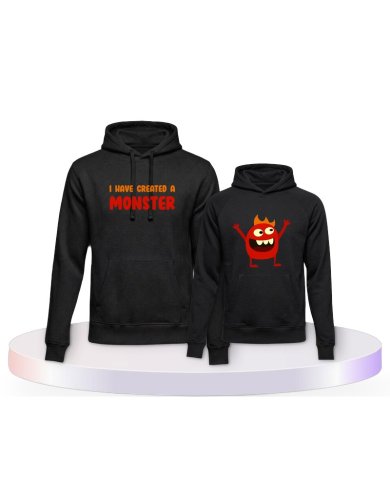 I've Created A Monsterr Mutter & Kind Hoodies | Paarpulli