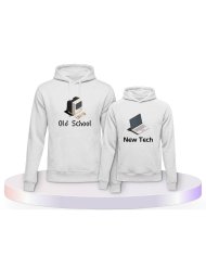 Old School New Tech Partner Outfit für Groß und Klein | Paarpulli