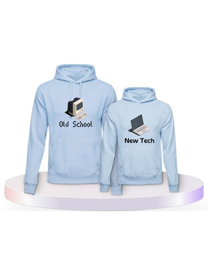 Old School New Tech Partner Outfit für Groß und Klein | Paarpulli