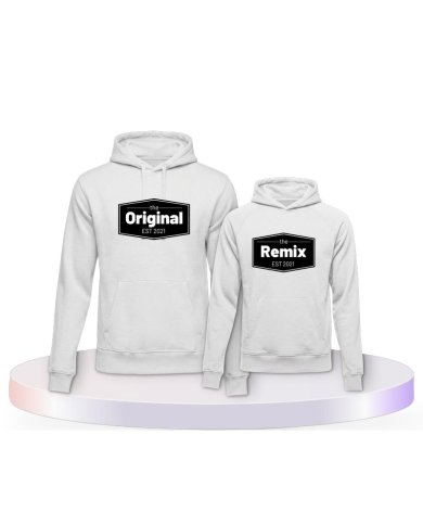 The Original the Remix mit Wunschdatum Mutter und Kind Hoodies |.