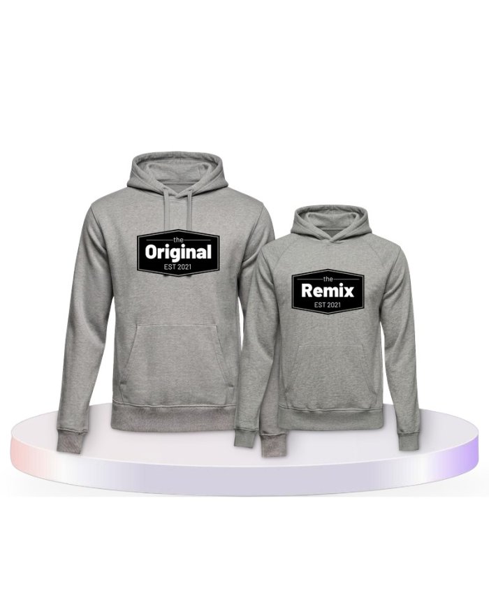 The Original the Remix mit Wunschdatum Mutter und Kind Hoodies |.