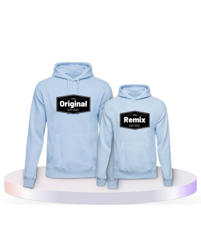 The Original the Remix mit Wunschdatum Mutter und Kind Hoodies |.