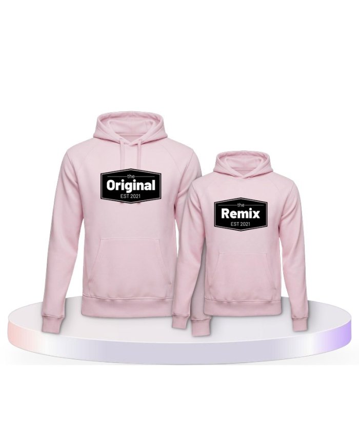 The Original the Remix mit Wunschdatum Mutter und Kind Hoodies |.