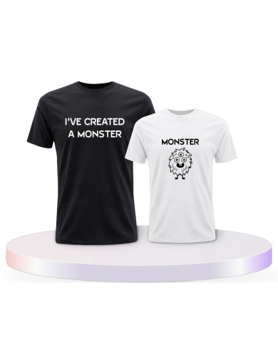 Eltern-Kind Partnerlook copy of I've created a Monster | Paarpulli
