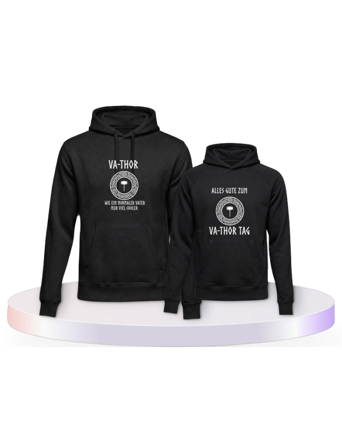 Gemeinsamer Look: Va Thor Vater Kind Hoodies | Paarpulli