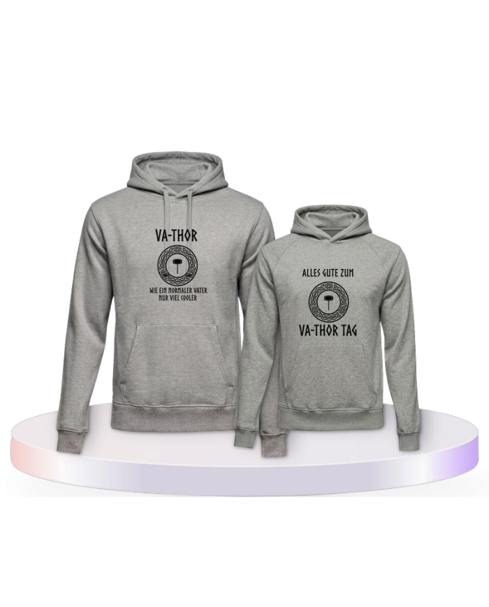 Gemeinsamer Look: Va Thor Vater Kind Hoodies | Paarpulli