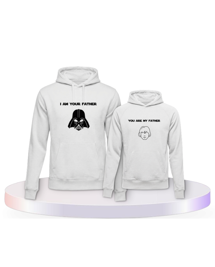 Partnerlook Hoodies mit You are my father Vater Kind | Paarpulli