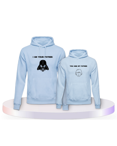 Partnerlook Hoodies mit You are my father Vater Kind | Paarpulli