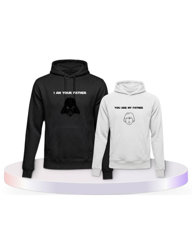 Partnerlook Hoodies mit You are my father Vater Kind | Paarpulli