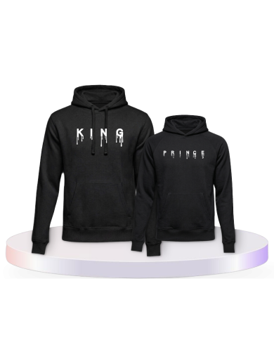 Gemeinsamer Look: King und Prince Drip Vater Sohn Hoodies | Paarpulli