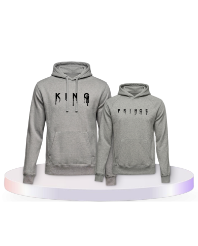 Gemeinsamer Look: King und Prince Drip Vater Sohn Hoodies | Paarpulli