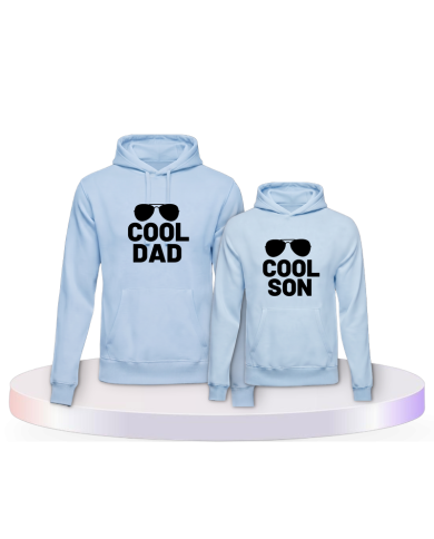 Gemeinsamer Look: Cool Dad und Cool Son Vater Sohn Hoodies | Paarpulli