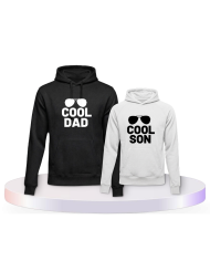 Gemeinsamer Look: Cool Dad und Cool Son Vater Sohn Hoodies | Paarpulli