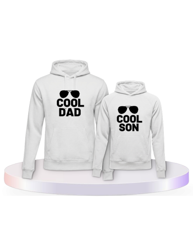 Gemeinsamer Look: Cool Dad und Cool Son Vater Sohn Hoodies | Paarpulli