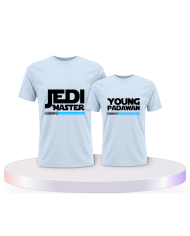 Eltern-Kind Partnerlook Jedi Master und Young Padawan für | Paarpulli