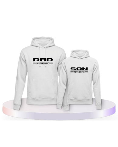 Dad and Son Authentic für Vater und Sohn Eltern-Kind | Paarpulli