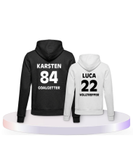 Goalgetter und Volltreffer mit Wunschzahl und Name Vater | Paarpulli
