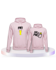 Pint und Half Pint Vater und Sohn Eltern-Kind Hoodies | Paarpulli