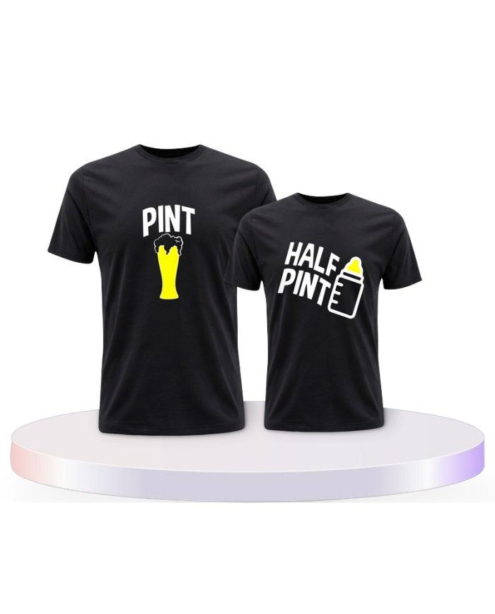Pint und Half Pint Mutter & Kind T-Shirts | Paarpulli