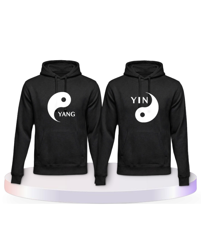 Yin Yang Pärchen Hoodies | Paarpulli
