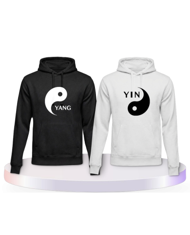 Yin Yang Pärchen Hoodies | Paarpulli