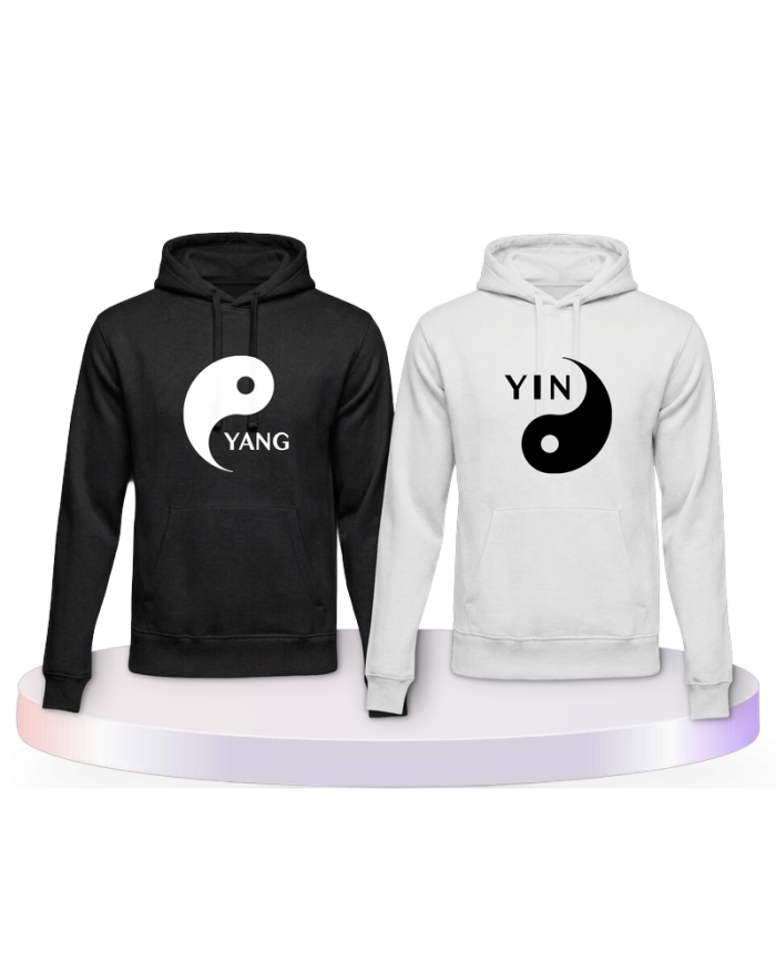 Yin Yang Pärchen Hoodies | Paarpulli