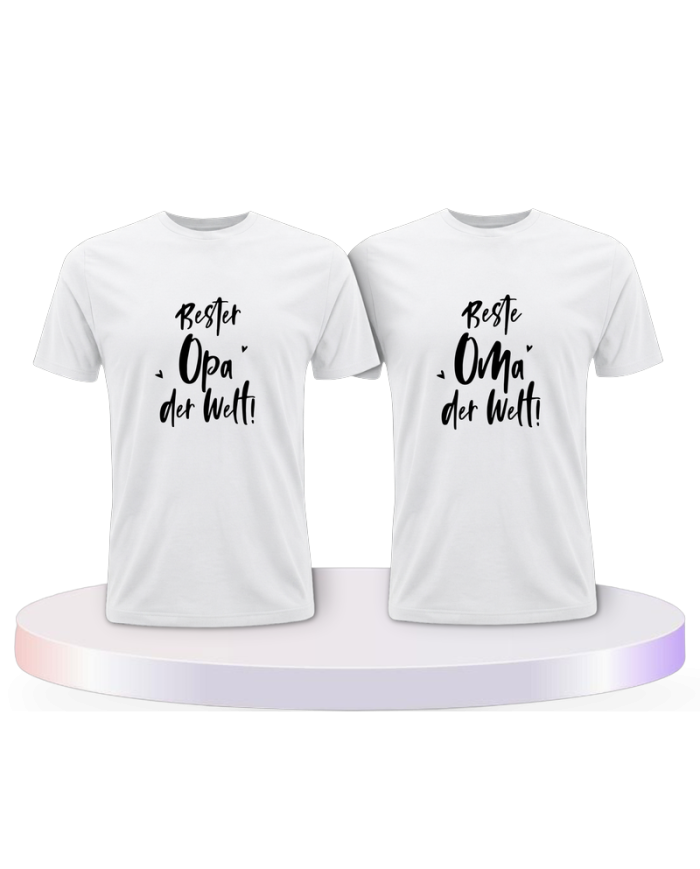 Bester Opa und Beste Oma Couple T-Shirts kaufen | Paarpulli