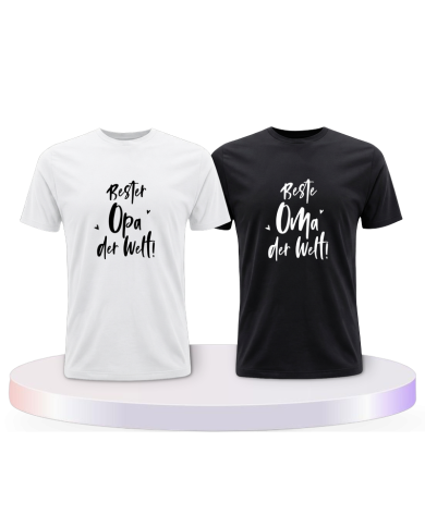 Bester Opa und Beste Oma Couple T-Shirts kaufen | Paarpulli