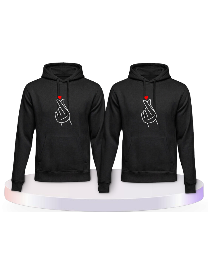 Fingerherzen Couple Hoodies kaufen | Paarpulli