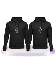 Fingerherzen Couple Hoodies kaufen | Paarpulli