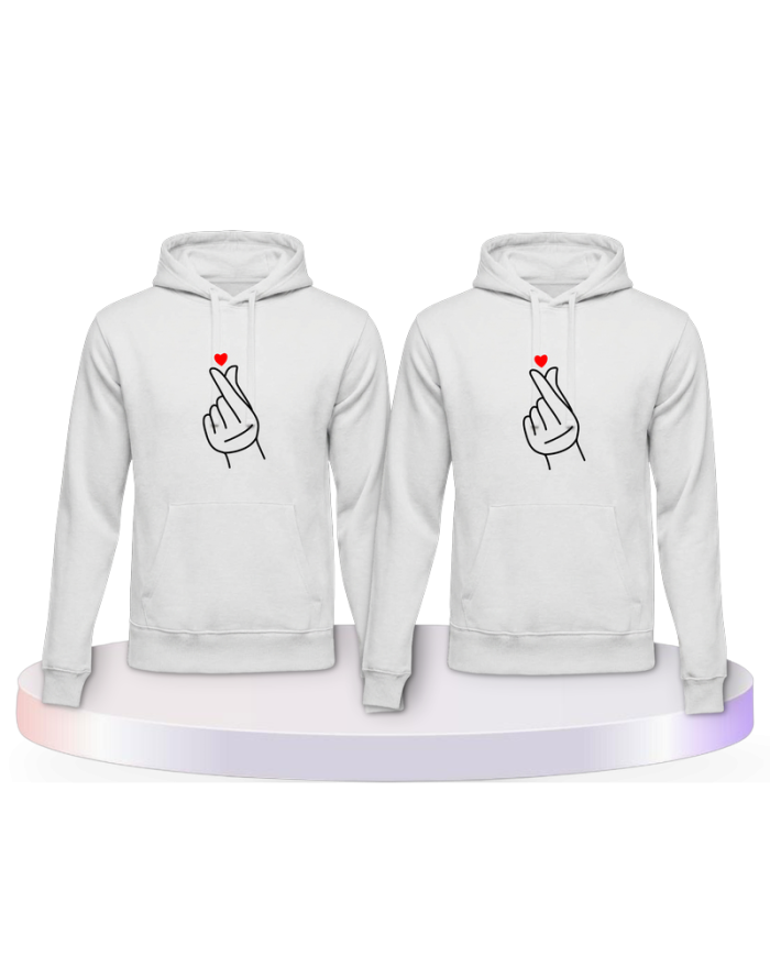 Fingerherzen Couple Hoodies kaufen | Paarpulli