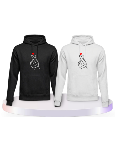 Fingerherzen Couple Hoodies kaufen | Paarpulli