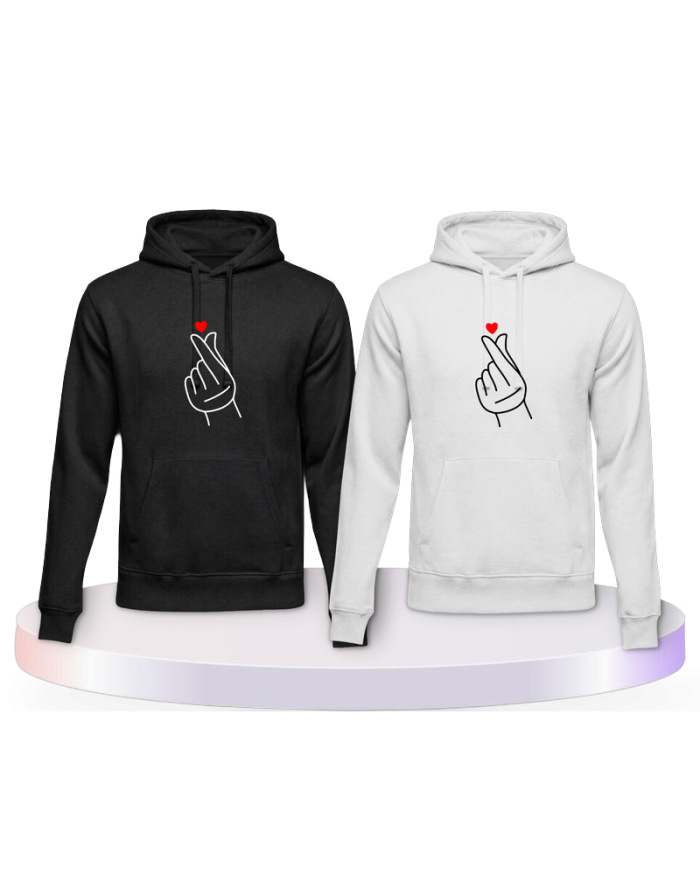 Fingerherzen Couple Hoodies kaufen | Paarpulli