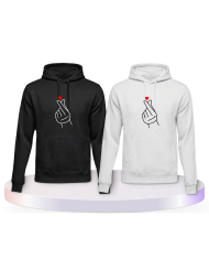 Fingerherzen Couple Hoodies kaufen | Paarpulli