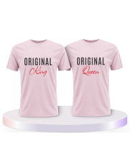 Partnerlook T-Shirts mit Original King und Original Queen | Paarpulli