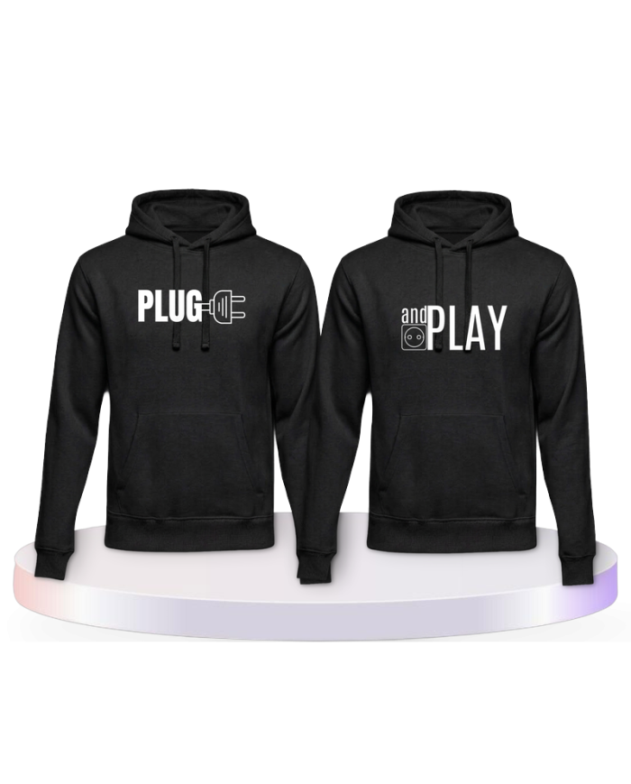 Partnerlook Hoodies mit Plug and Play | Paarpulli