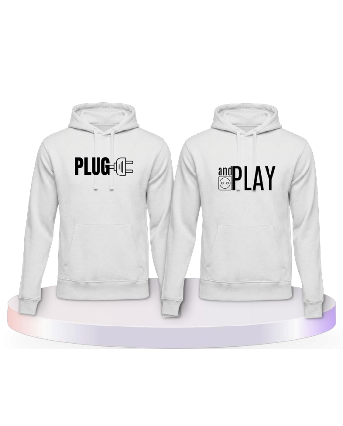 Partnerlook Hoodies mit Plug and Play | Paarpulli