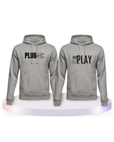 Partnerlook Hoodies mit Plug and Play | Paarpulli