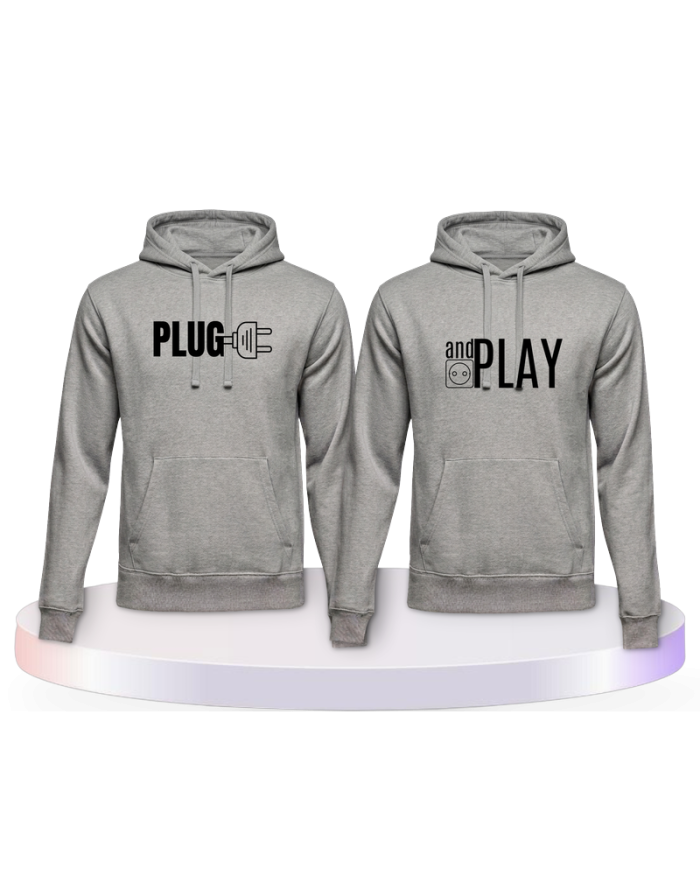 Partnerlook Hoodies mit Plug and Play | Paarpulli