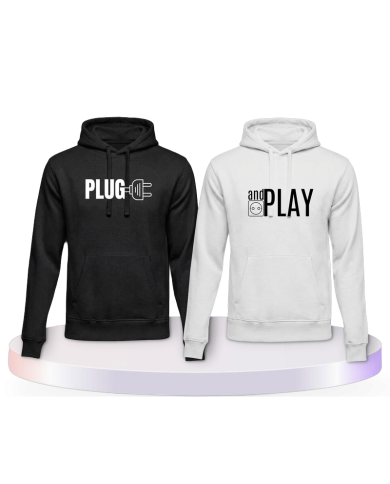 Partnerlook Hoodies mit Plug and Play | Paarpulli