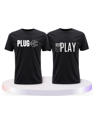 Plug and Play Couple T-Shirts kaufen | Paarpulli