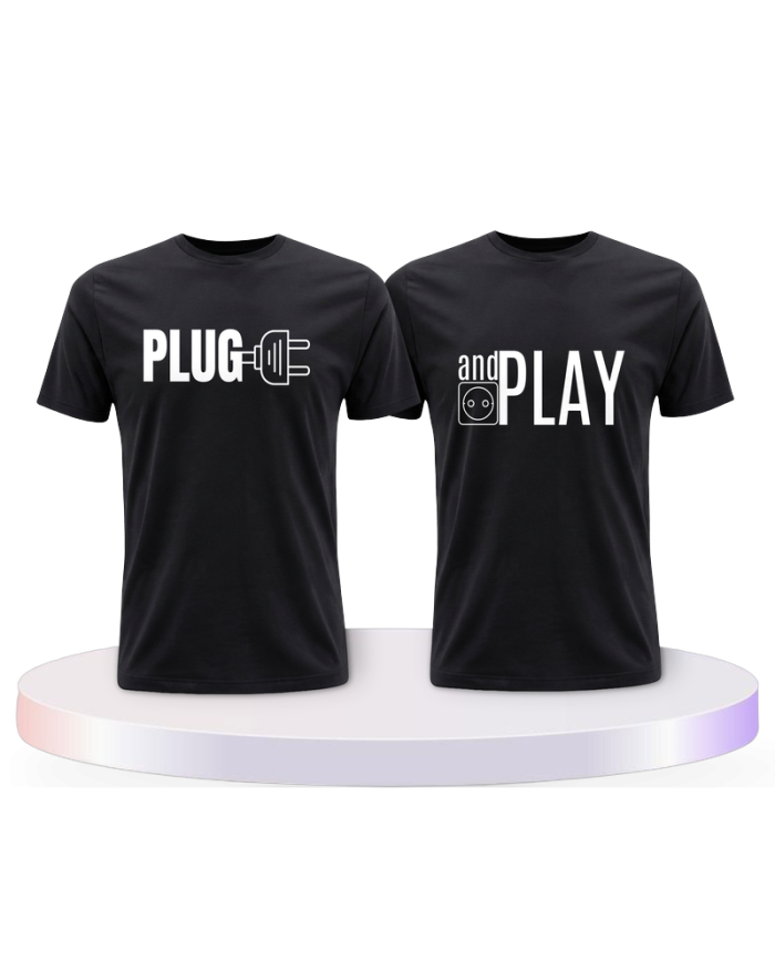 Plug and Play Couple T-Shirts kaufen | Paarpulli