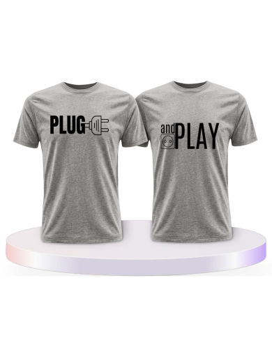 Plug and Play Couple T-Shirts kaufen | Paarpulli